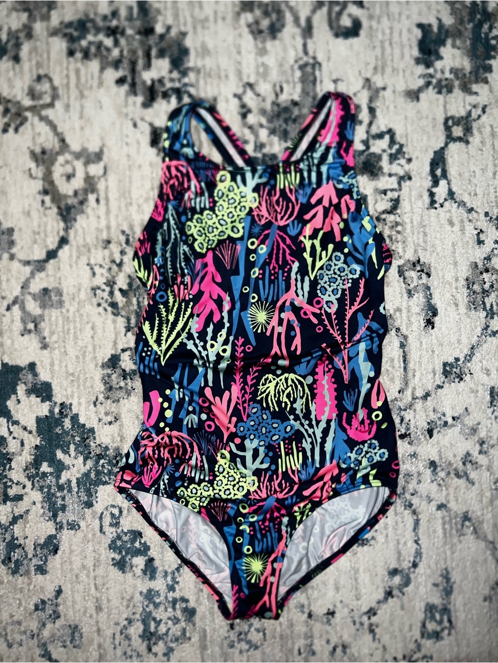 Lands' End Coral Reef One-Piece